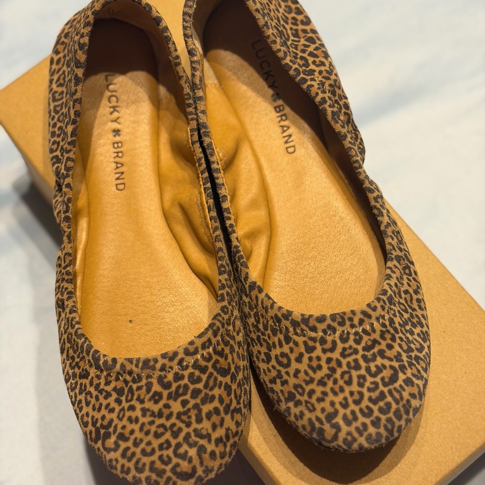 Lucky Brand Sophia Leopard Flats